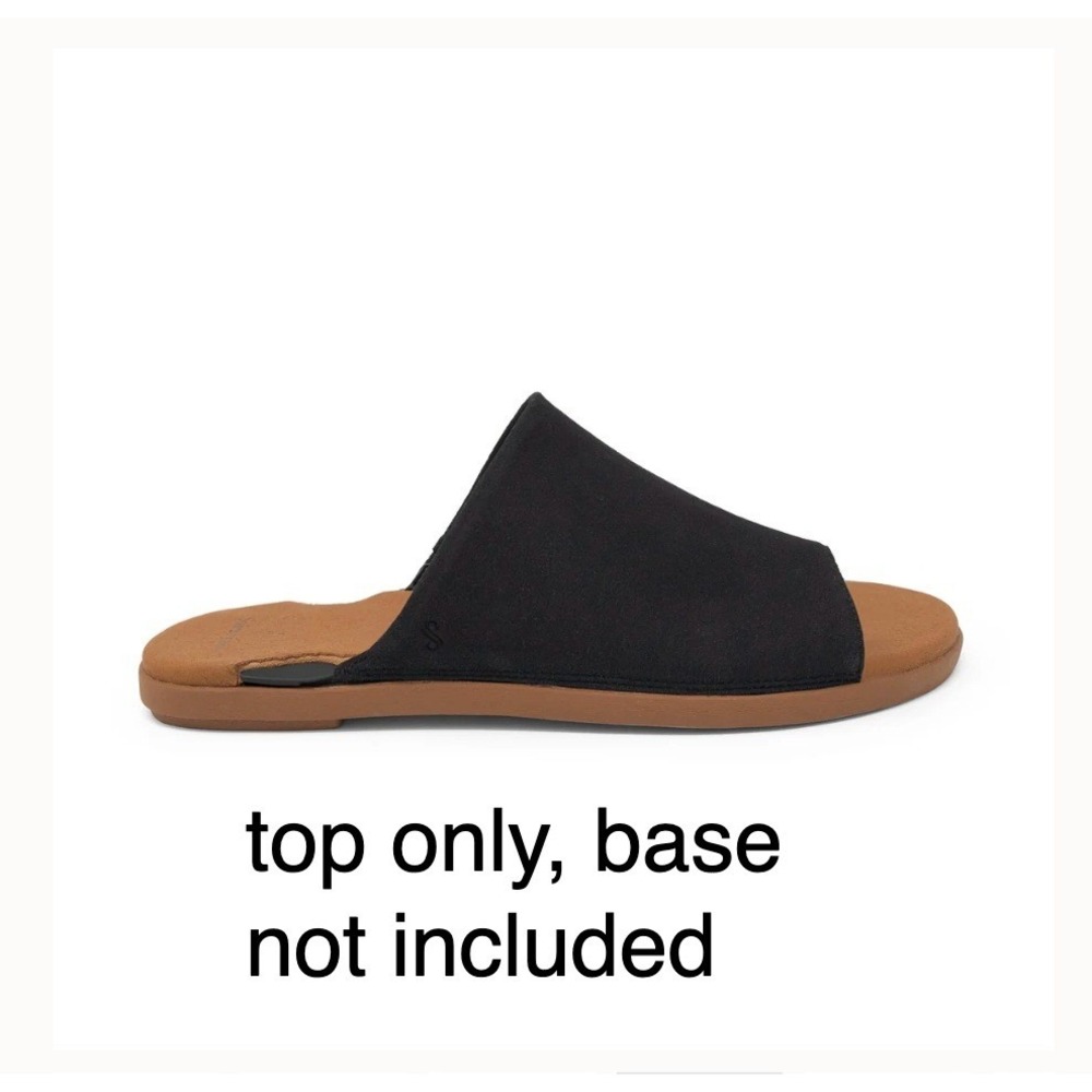 Solely Jane Monaco Onyx Interchangeable Shoe Tops Black Size 9.5 NEW